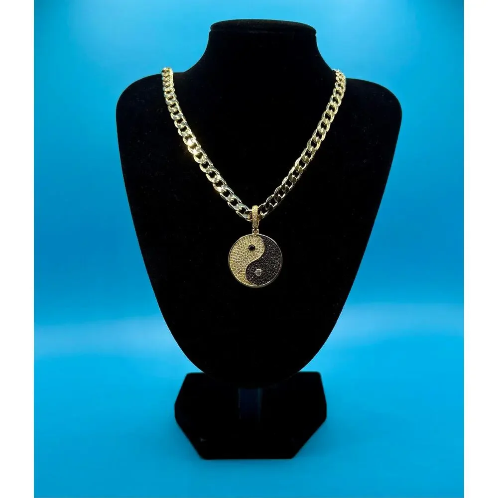 NEW Moissanite Ying Yang Pendant & 24
